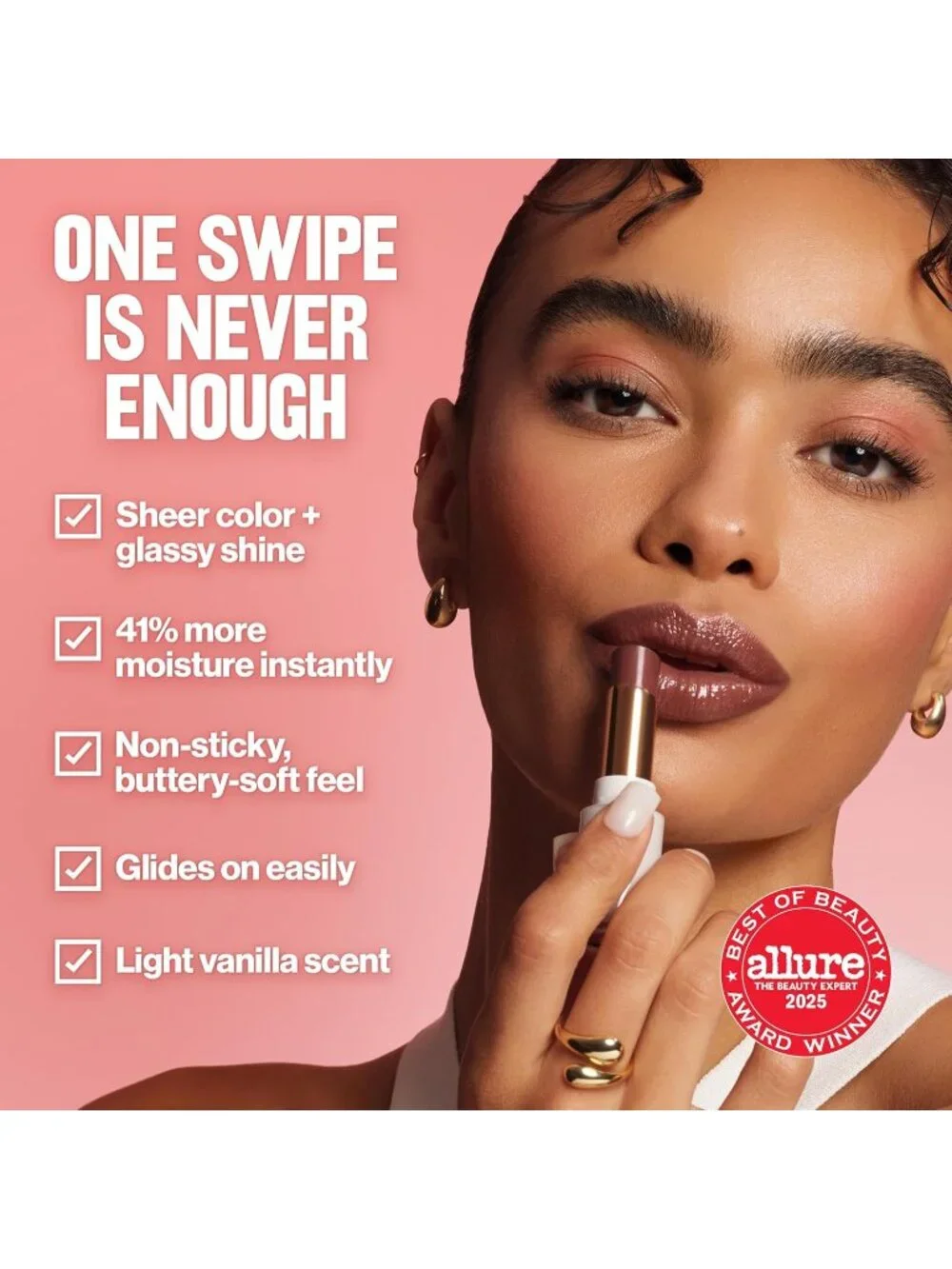 Revlon 009 Cherry Luster Lustrous Glass Shine Balm Hydrating Tinted Lip Gloss